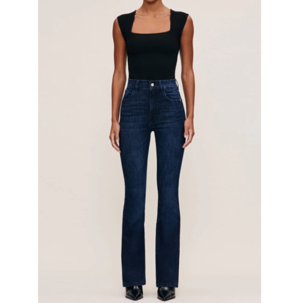 DL1961 Women's Bridget Boot High Rise 33 Instasculpt Jeans Size 31